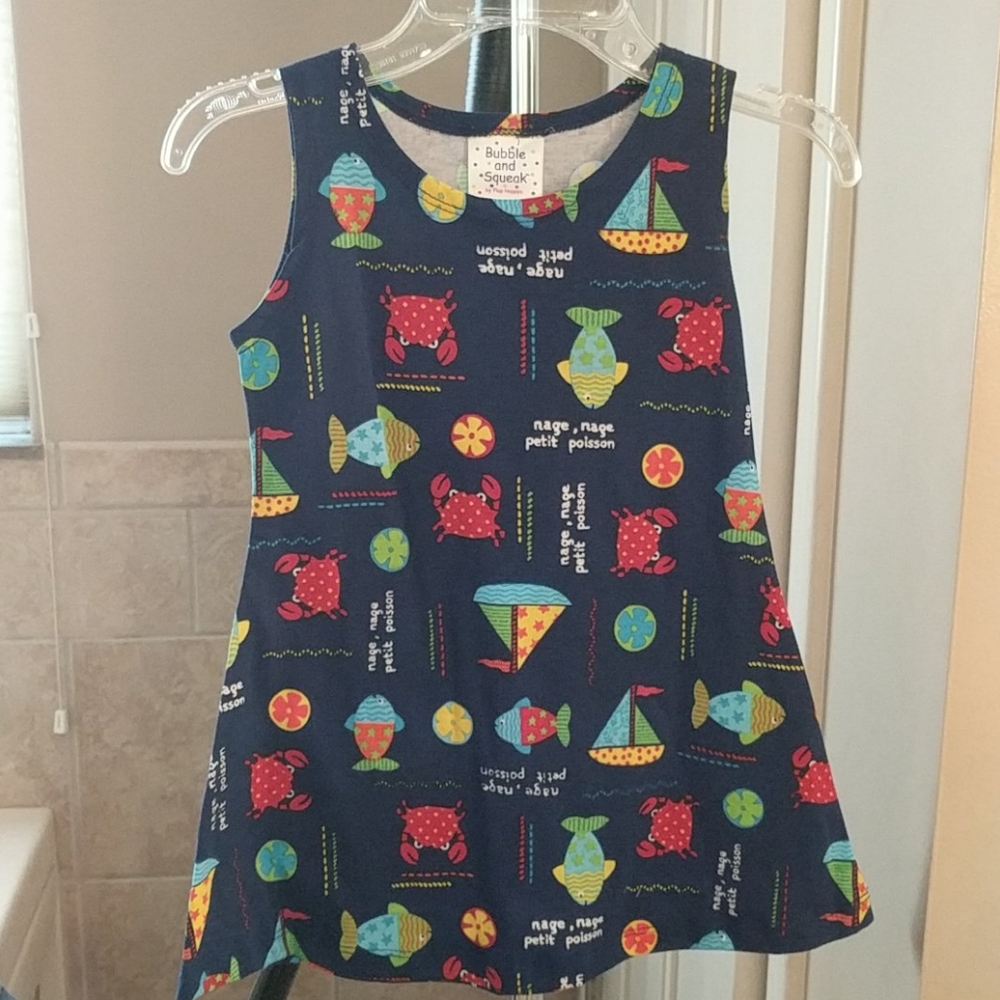 NWT Beachy girls cotton dress by Bubble & Squeak